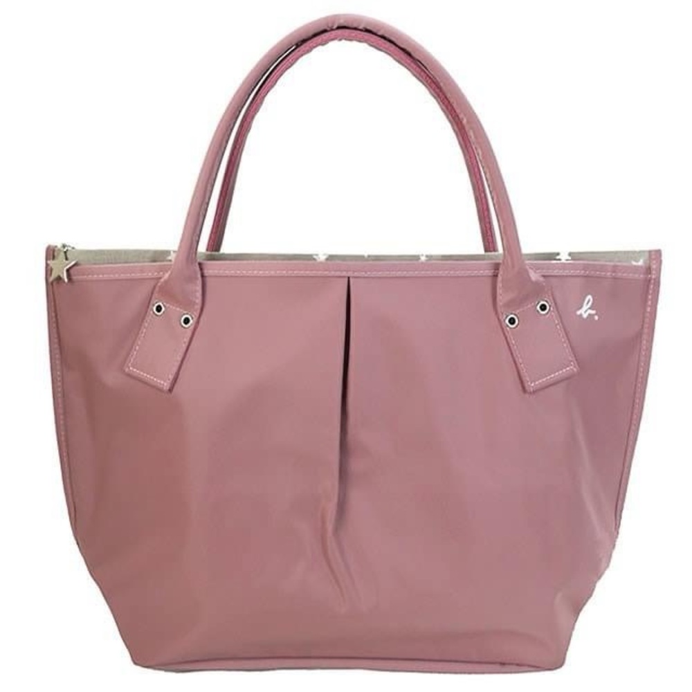 Agnes b voyage tote bag dusty pink color made in Japan